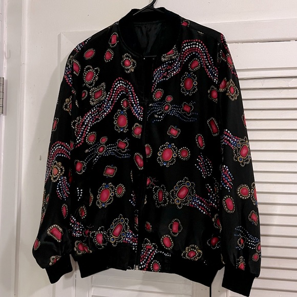 Vintage satin bomber - Picture 1 of 3